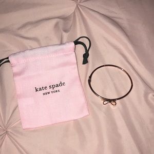 Kate Spade bow rose gold bracelet